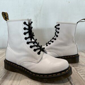 Dr Martens Smooth Leather Lace Up Combat Boots